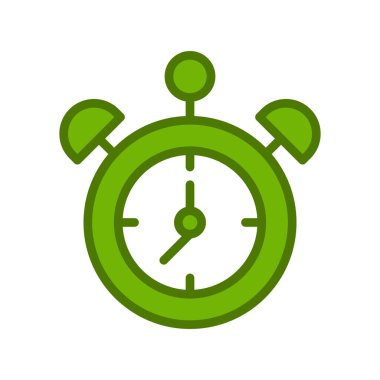  Çalar saat. Web simgesi basit illüstrasyon