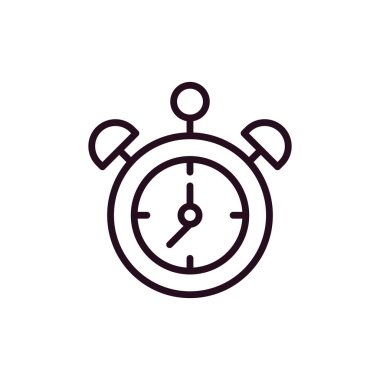  Çalar saat. Web simgesi basit illüstrasyon