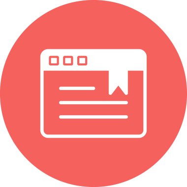 Web sayfası yer imi, basit vektör illüstrasyon masajı 