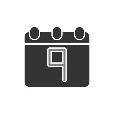 Takvim simgesi, vektör illüstrasyon tasarımı