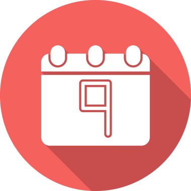 Takvim simgesi, vektör illüstrasyon tasarımı