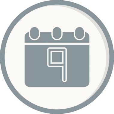 Takvim simgesi, vektör illüstrasyon tasarımı