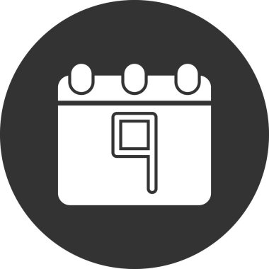 Takvim simgesi, vektör illüstrasyon tasarımı