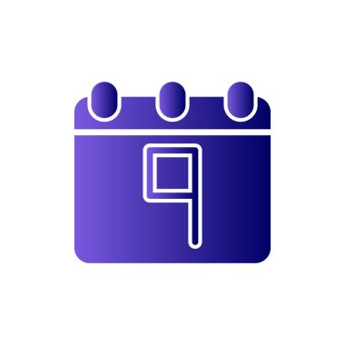 Takvim simgesi, vektör illüstrasyon tasarımı