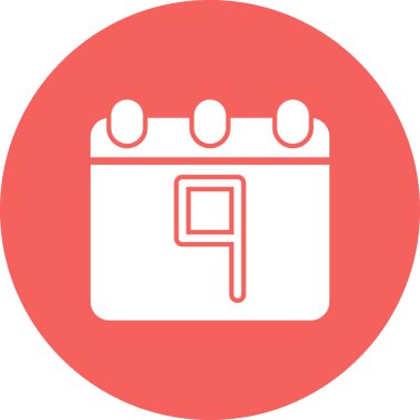 Takvim simgesi, vektör illüstrasyon tasarımı