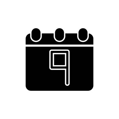 Takvim simgesi, vektör illüstrasyon tasarımı