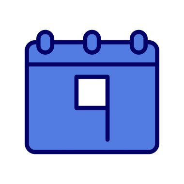 Takvim simgesi, vektör illüstrasyon tasarımı