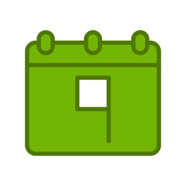 Takvim simgesi, vektör illüstrasyon tasarımı