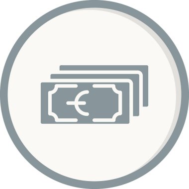 Para için. Web simgesi basit bir illüstrasyon. Nakit 