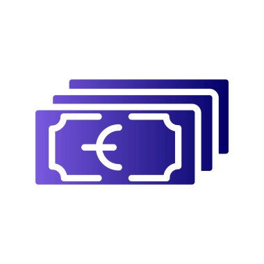 Para için. Web simgesi basit bir illüstrasyon. Nakit 