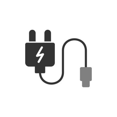 Tak vektör ince çizgi simgesi, Şarj 