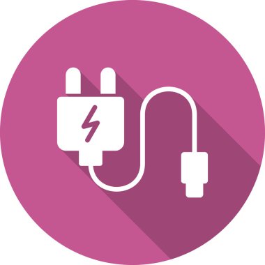 Tak vektör ince çizgi simgesi, Şarj 