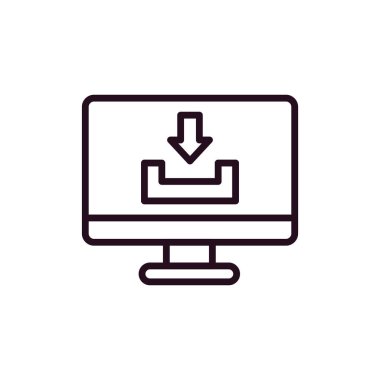 bilgisayar simgesi vektör illüstrasyonu