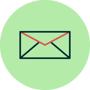 zarf web simgesi vektör illüstrasyonu  