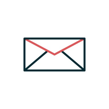 zarf web simgesi vektör illüstrasyonu  