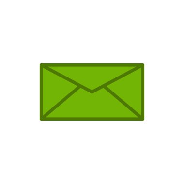 zarf web simgesi vektör illüstrasyonu  