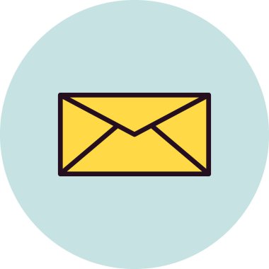 zarf web simgesi vektör illüstrasyonu  