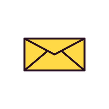 zarf web simgesi vektör illüstrasyonu  