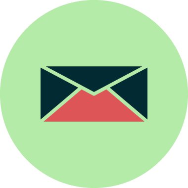 zarf web simgesi vektör illüstrasyonu  