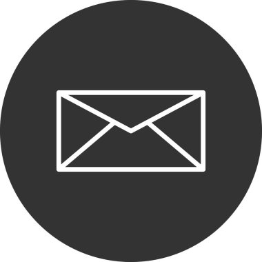 zarf web simgesi vektör illüstrasyonu  