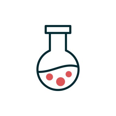 Bilim laboratuarı simgesi vektör illüstrasyonu