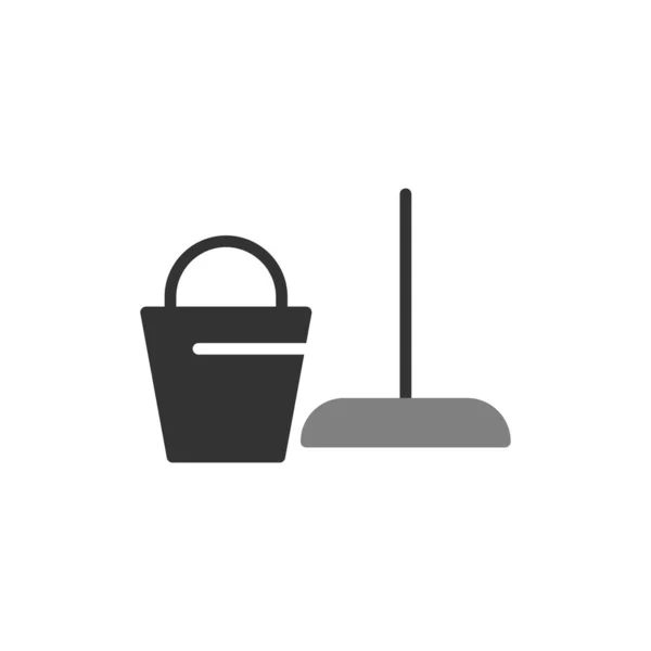 Bucket Web Icon Simple Design Cleaning Icon —  Vetores de Stock