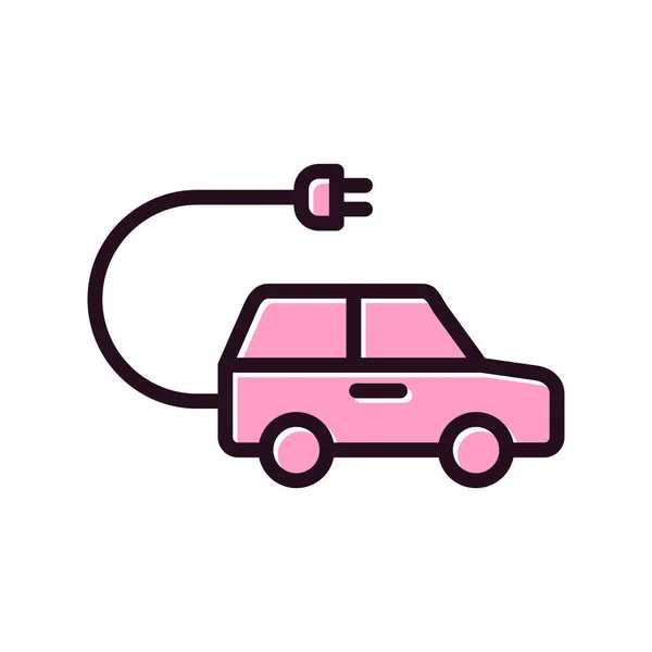 Electric Car Web Icon Simple Illustration —  Vetores de Stock