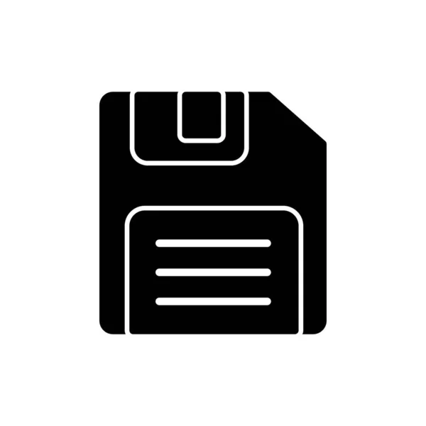 Illustration Personal File Icon Trendy Style Floppy Disk — Stok Vektör