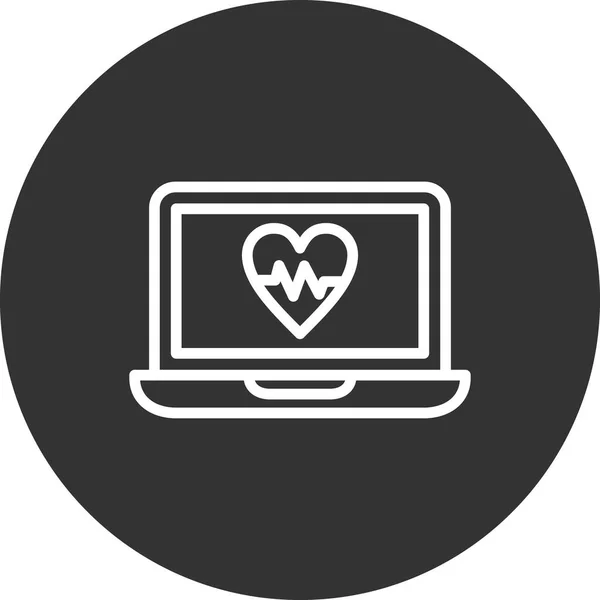 Laptop Icon Simple Vector Illustration Design — Vetor de Stock