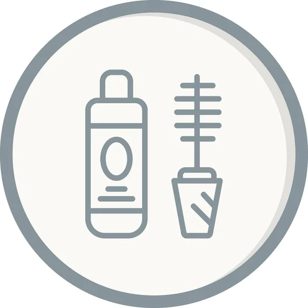 Cosmetics Icon Vector Illustration Mascara — Stockvektor