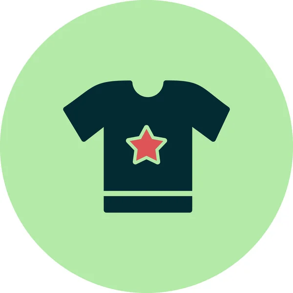 Shirt Icon Design Vector — Vettoriale Stock