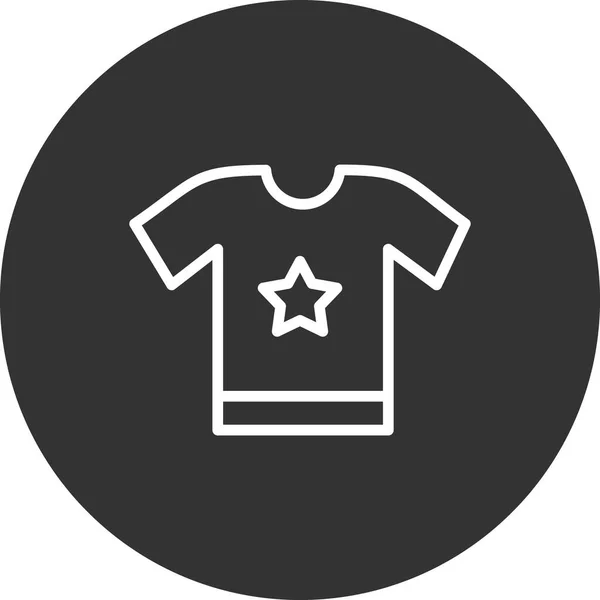 Diseño Icono Camiseta Vector — Vector de stock