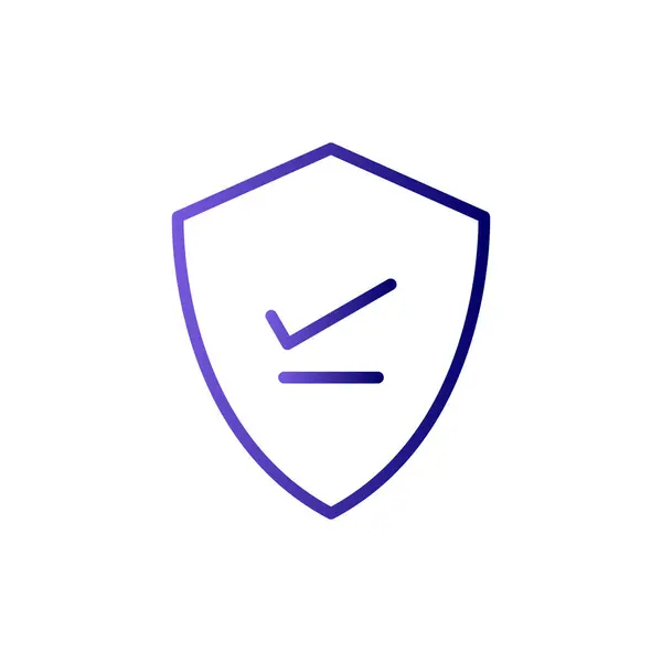Shield Web Icon Simple Illustration Verify — 스톡 벡터