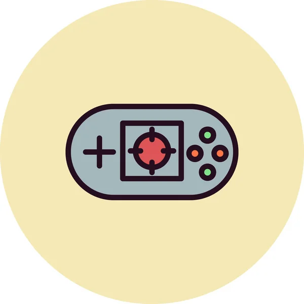 Joystick Web Icon Simple Illustration Video Game — 图库矢量图片