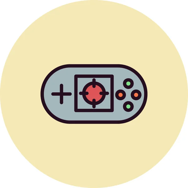 Joystick Icône Web Illustration Simple Jeu Vidéo — Image vectorielle