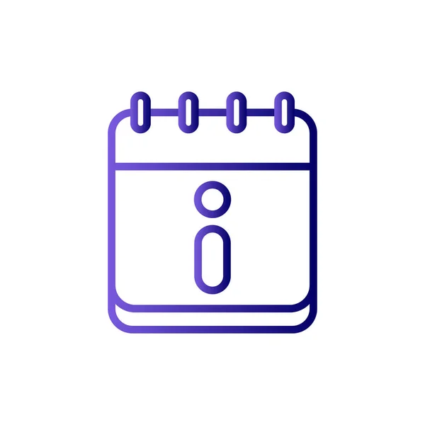 Calendar Icon Vector Illustration Information — Wektor stockowy