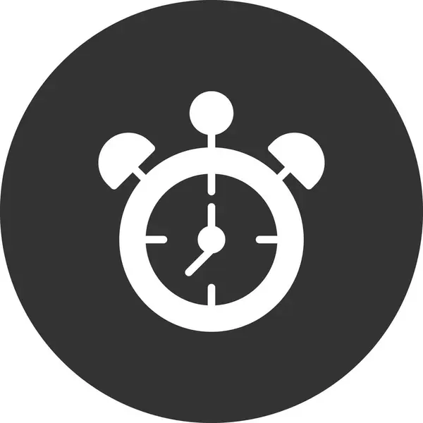 Alarm Clock Web Icon Simple Illustration — Vetor de Stock