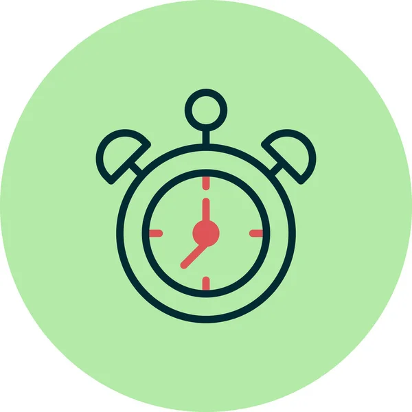 Alarm Clock Web Icon Simple Illustration — Vector de stock