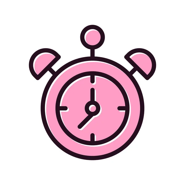 Despertador Icono Web Ilustración Simple — Vector de stock