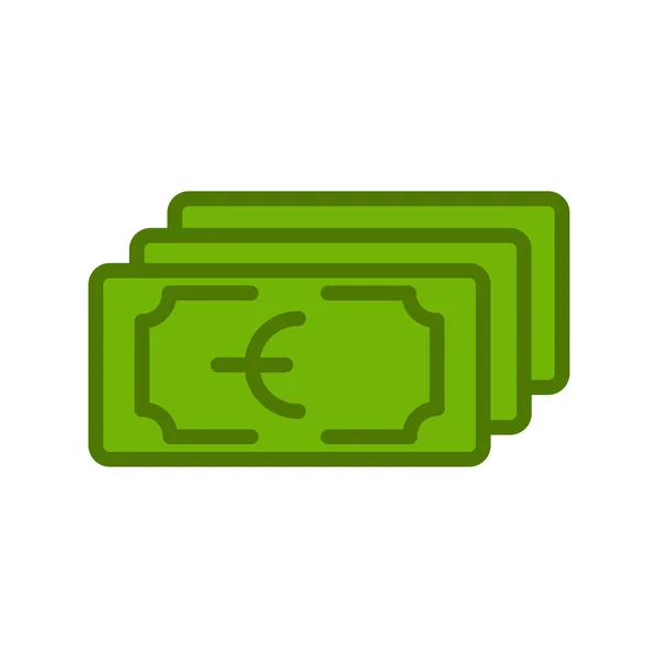 Гроші Веб Іконка Проста Ілюстрація Готівкою — стоковий вектор