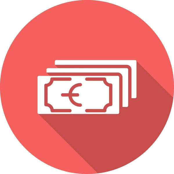 Dinero Icono Web Ilustración Simple Efectivo — Vector de stock