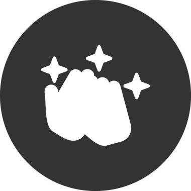 El yıkama vektör simgesi düz simge