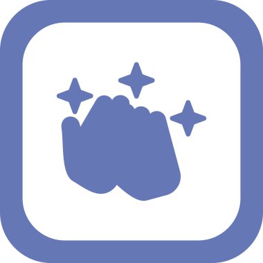 El yıkama vektör simgesi düz simge