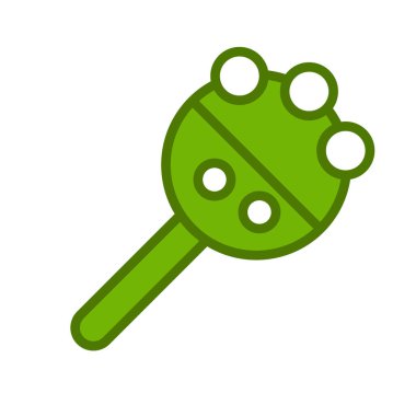 Beyaz arkaplanda şeker vektörü illüstrasyonu