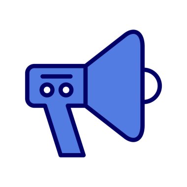 Megafon basit hacim vektör illüstrasyonu