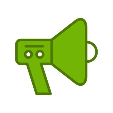 Megafon basit hacim vektör illüstrasyonu