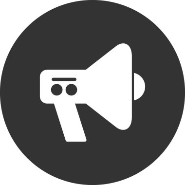 Megafon basit hacim vektör illüstrasyonu