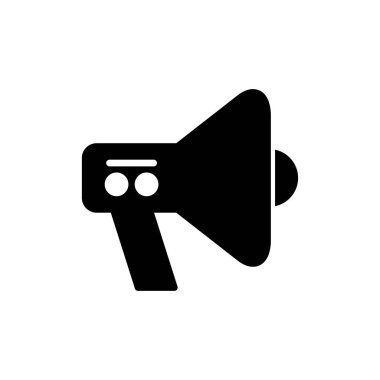 Megafon basit hacim vektör illüstrasyonu