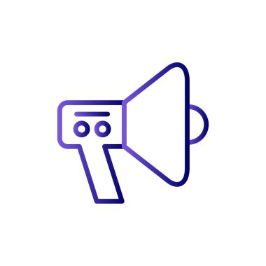 Megafon basit hacim vektör illüstrasyonu