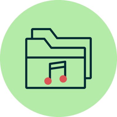 Bilgisayar ui dizini basit simgesi, vektör illüstrasyonu